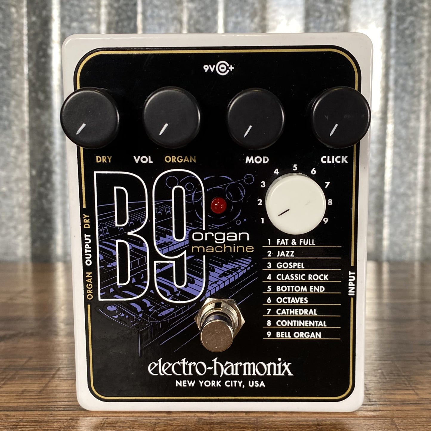 Electro-Harmonix EHX B9 Organ Machine Synth Guitar Effect Pedal Demo