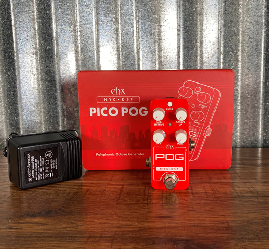 Electro-Harmonix EHX Pico Pog Polyphonic Octave Generator Guitar Effect Pedal Demo