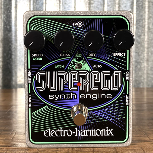 Electro-Harmonix EHX Superego Polyphonic Synth Guitar Effect Pedal Demo