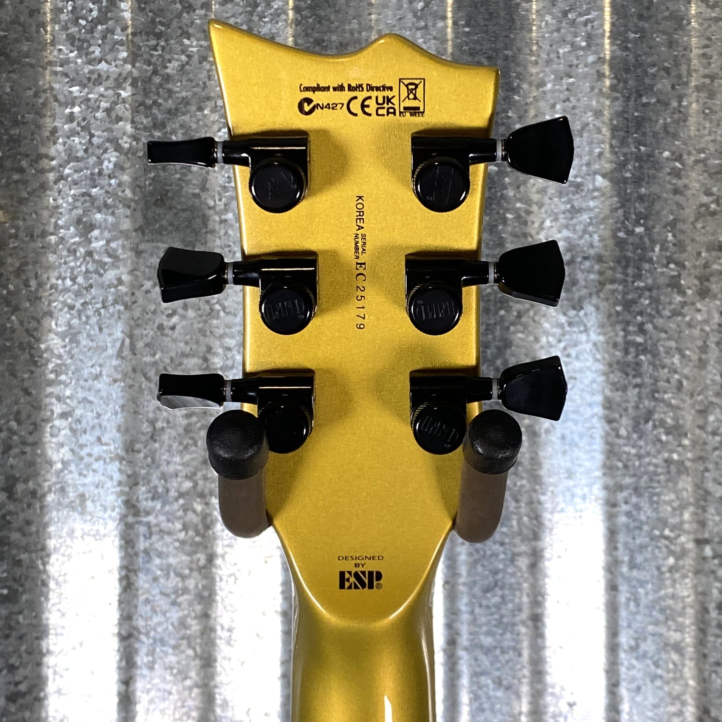 ESP LTD EC-2025 50th Anniversary Metallic Gold Guitar & Case LEC2025MGO Used