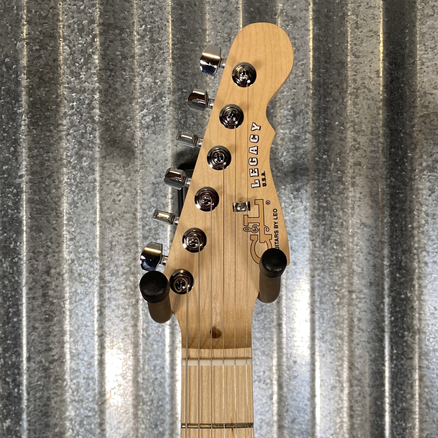 G&L USA Fullerton Deluxe Legacy Jet Black Guitar & Bag Used