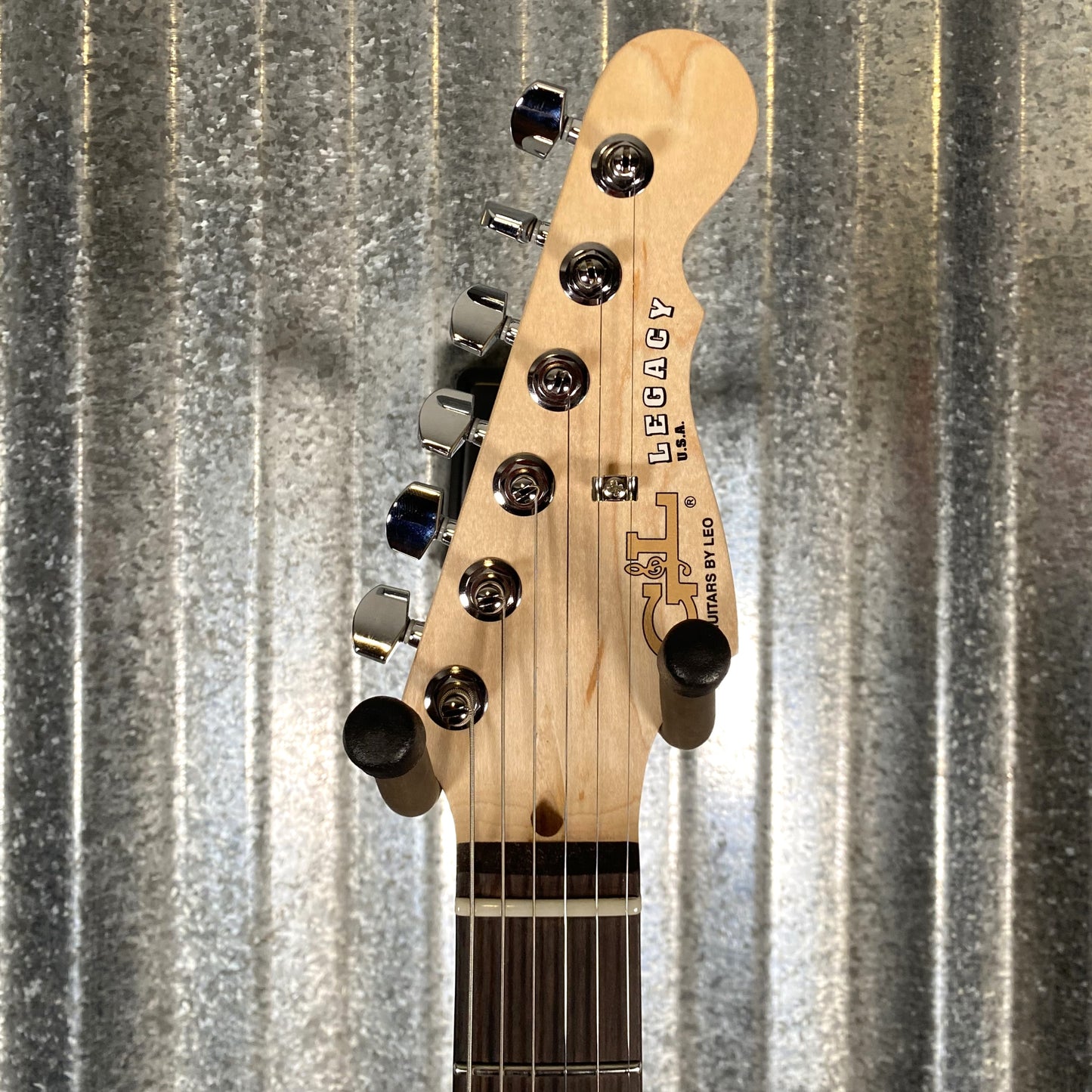 G&L USA Fullerton Deluxe Legacy Shoreline Gold Guitar & Bag Used