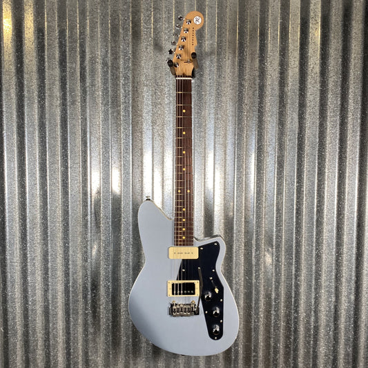 Reverend Double Agent W Metallic Silver Freeze Guitar Used