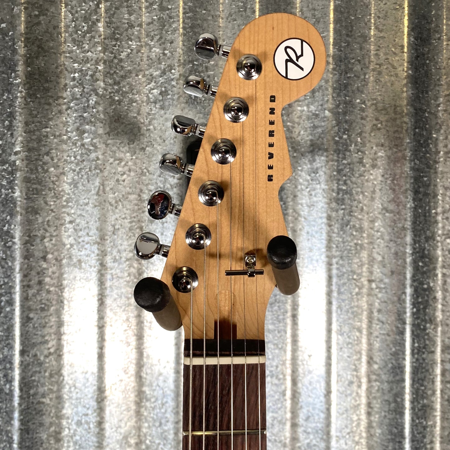 Reverend Double Agent W Metallic Silver Freeze Guitar Used