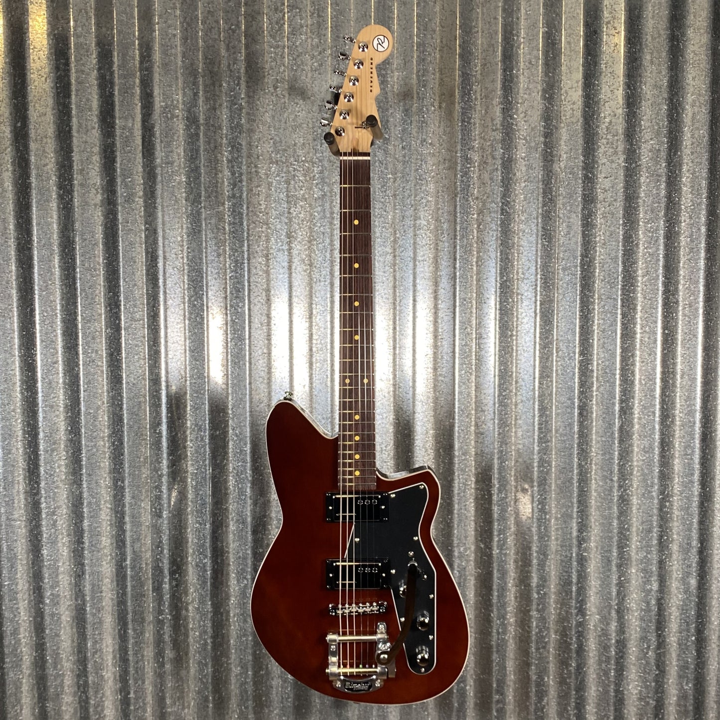 Reverend Jetstream HCB Bigsby Dark Violin Brown Railhammer Guitar Used