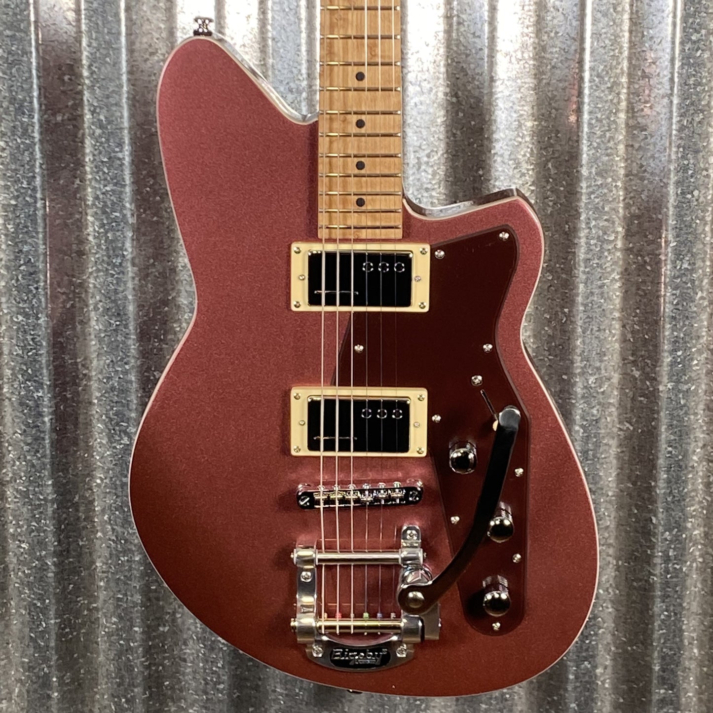 Reverend Jetstream HCB Bigsby Mulberry Mist Railhammer Guitar Used
