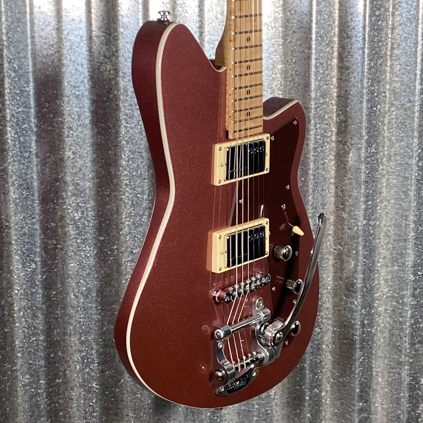 Reverend Jetstream HCB Bigsby Mulberry Mist Railhammer Guitar Used
