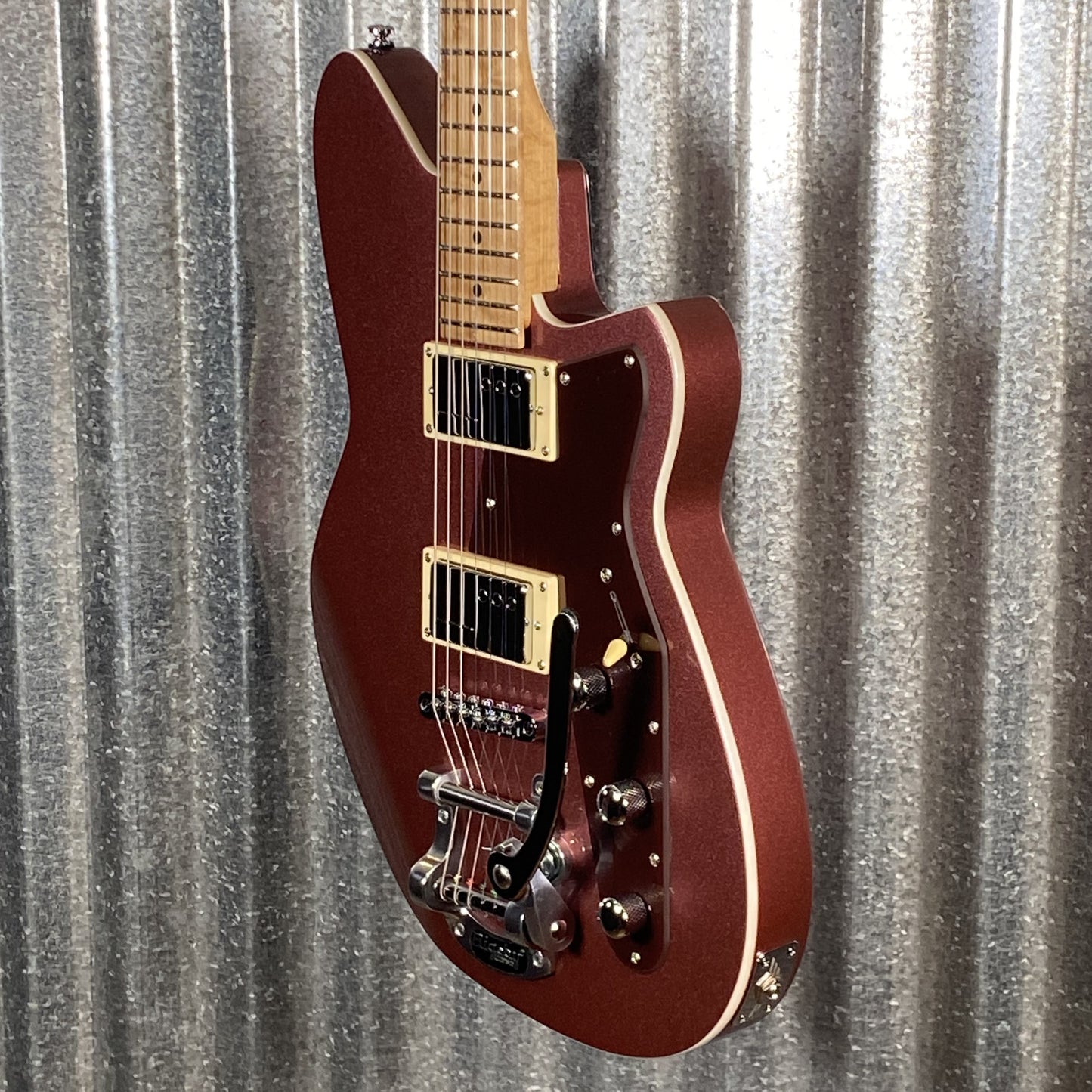 Reverend Jetstream HCB Bigsby Mulberry Mist Railhammer Guitar Used