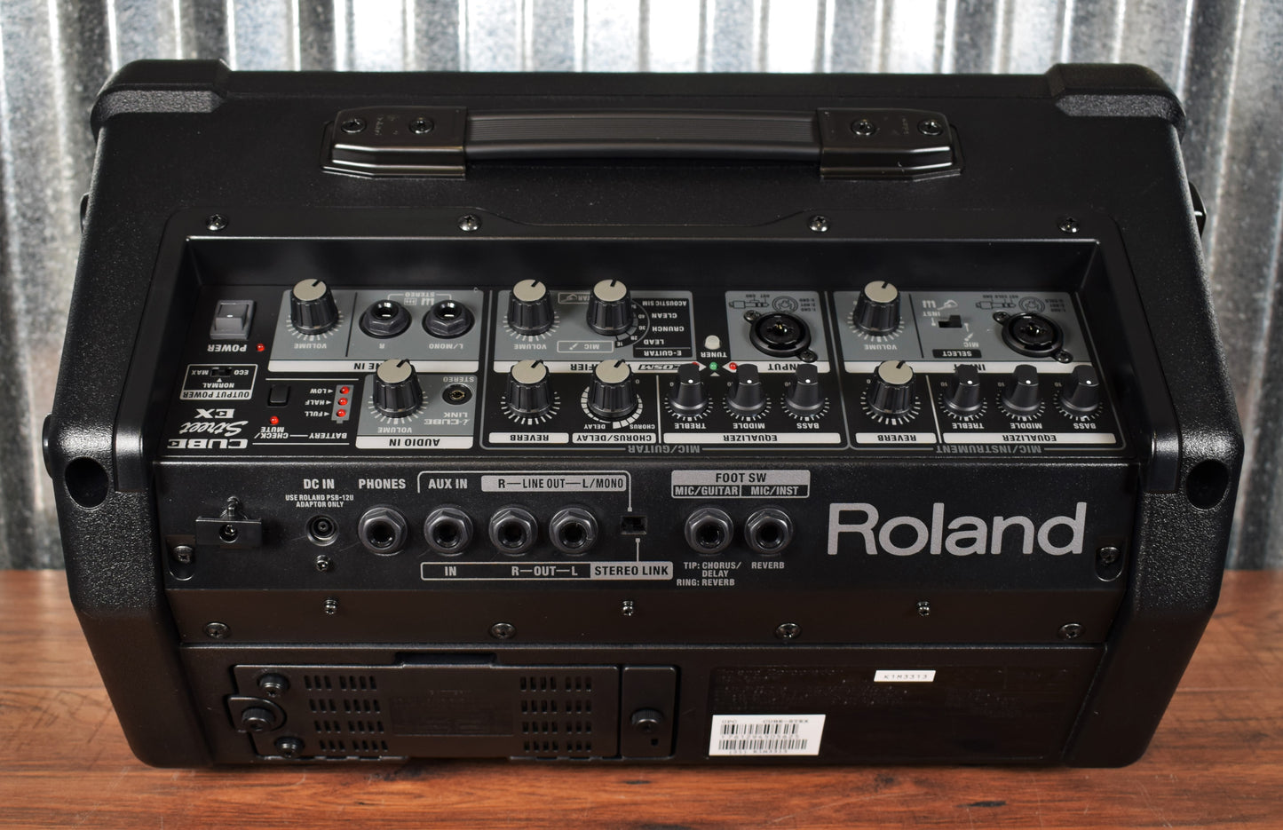 Roland CUBE STREET EX 50 Watt Battery Powered Guitar Vocal Combo Amplifier PA Demo