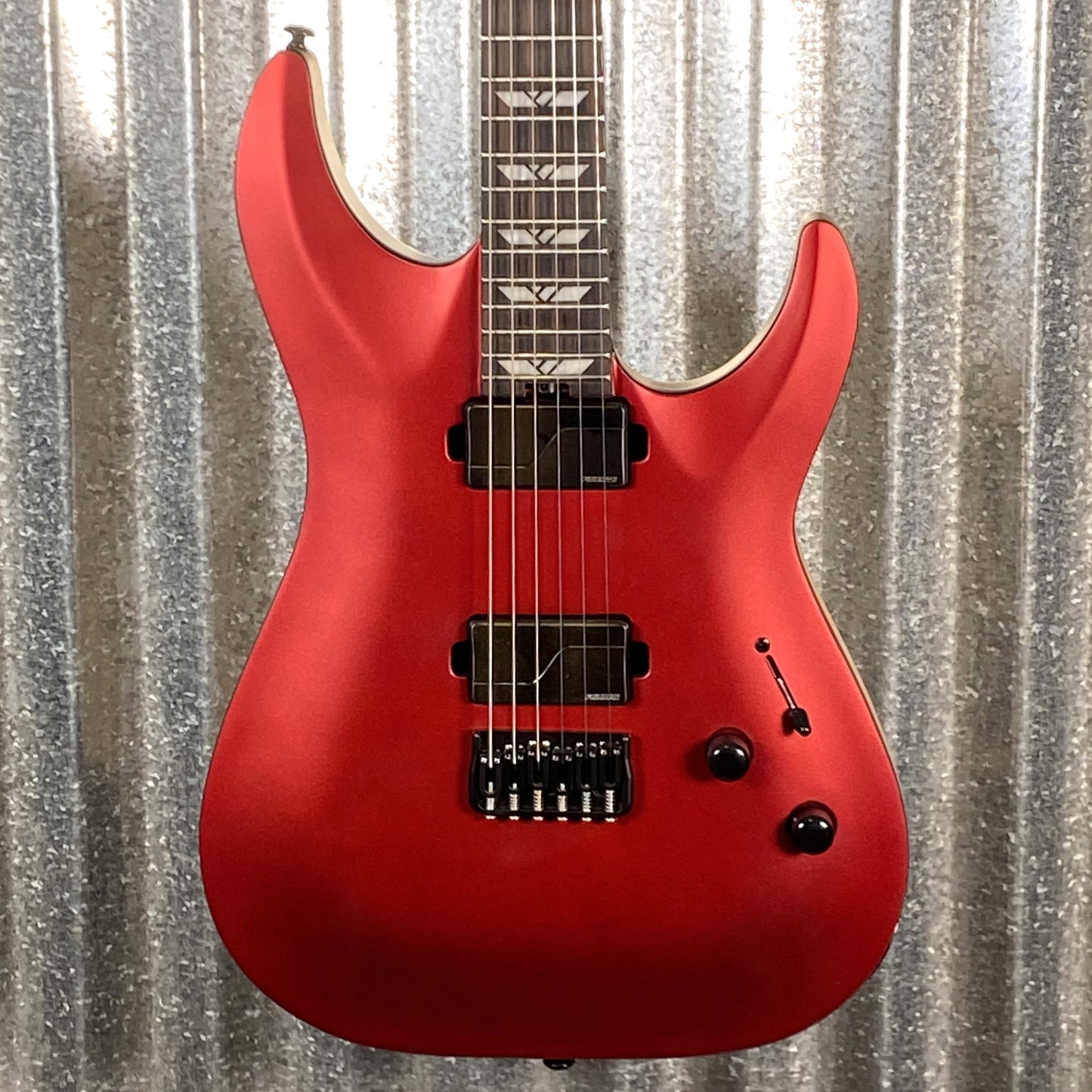 Schecter C-1 SLS Custom Hardtail Fishman Pickups Racing Red Guitar Used