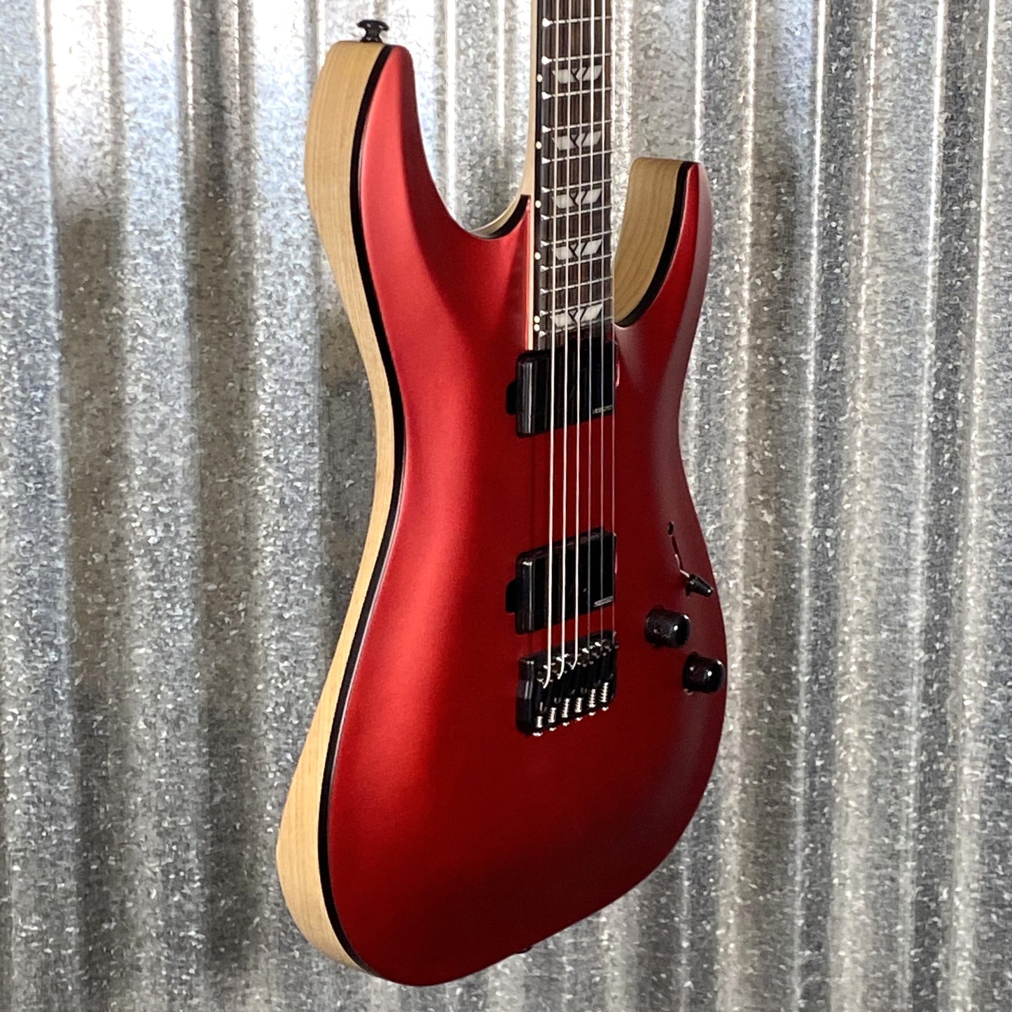 Schecter C-1 SLS Custom Hardtail Fishman Pickups Racing Red Guitar Used
