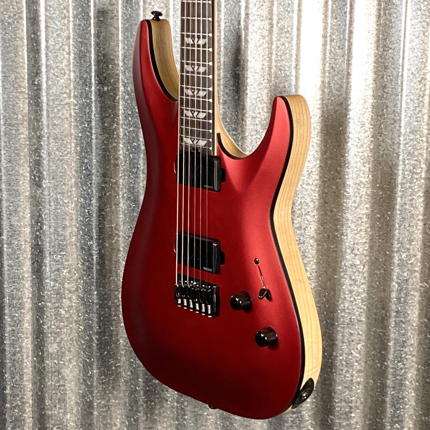 Schecter C-1 SLS Custom Hardtail Fishman Pickups Racing Red Guitar Used
