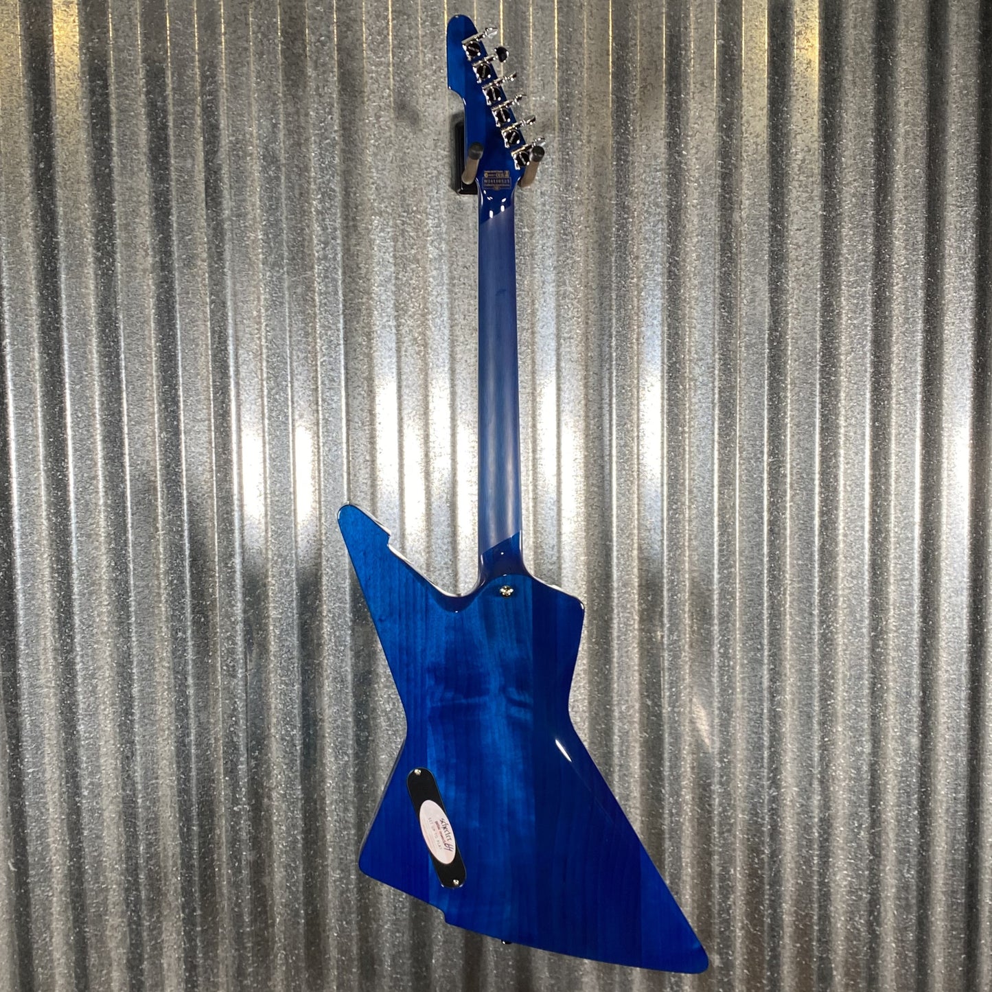 Schecter E-1 Electro-Resin Transparent Blue Seymour Duncan Guitar Used