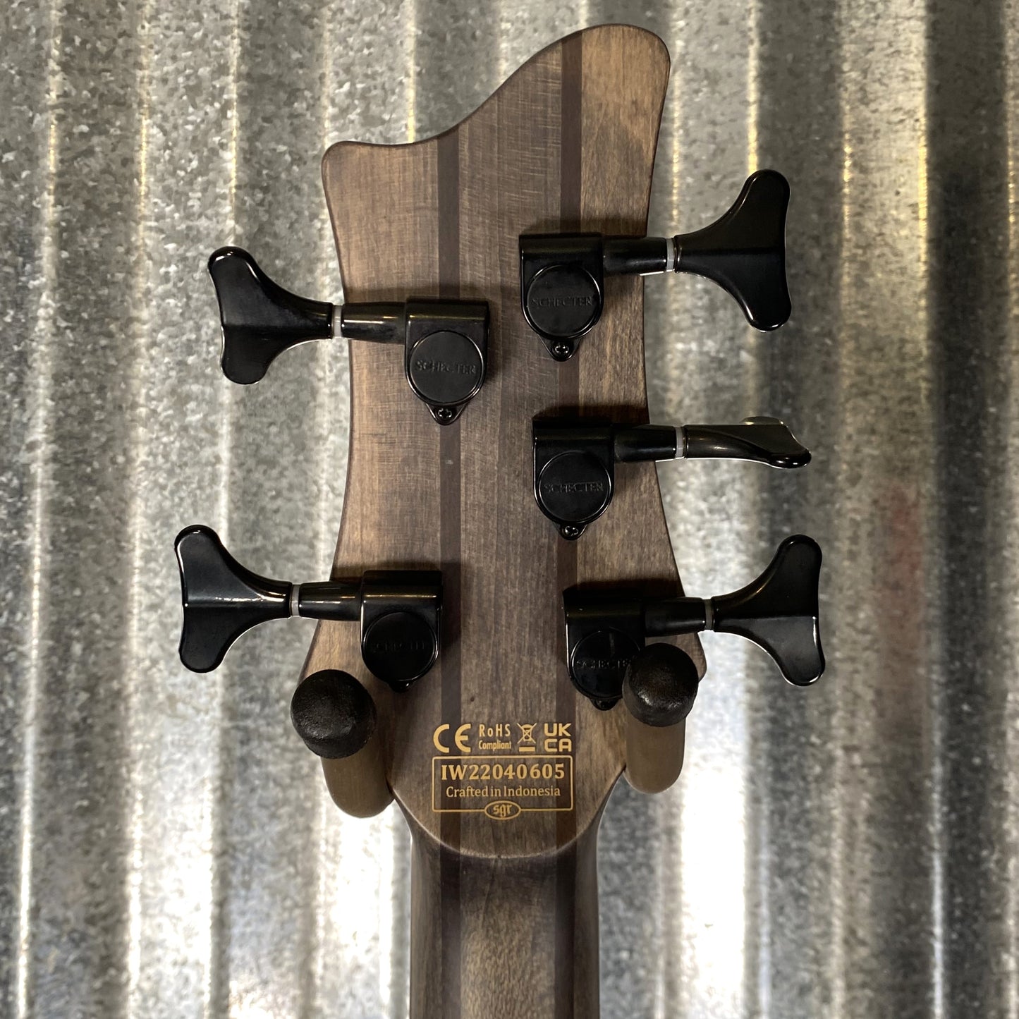 Schecter Riot 5 String Bass Inferno Burst Used