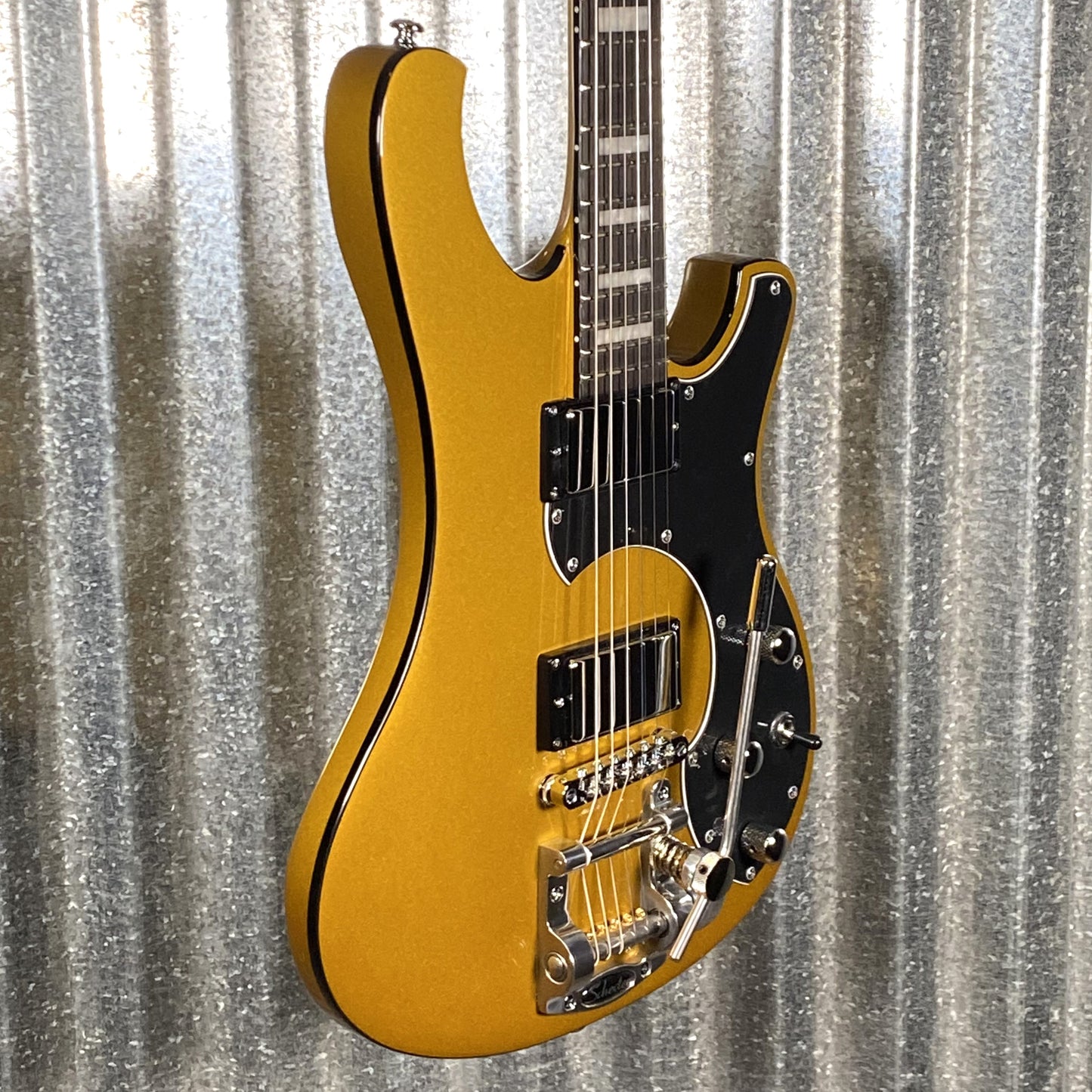 Schecter Stargazer 6 Vibrato Guitar Metallic Gold Used