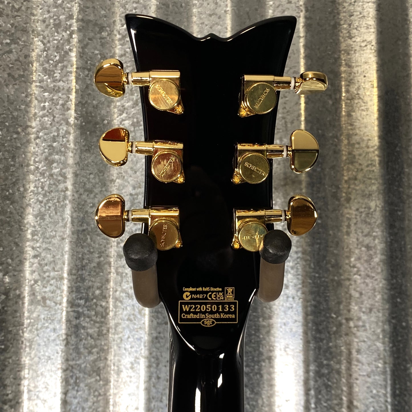 Schecter Tempest Custom Gloss Black Guitar Used