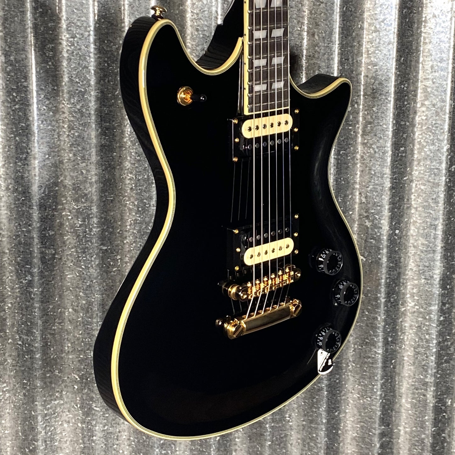 Schecter Tempest Custom Gloss Black Guitar Used