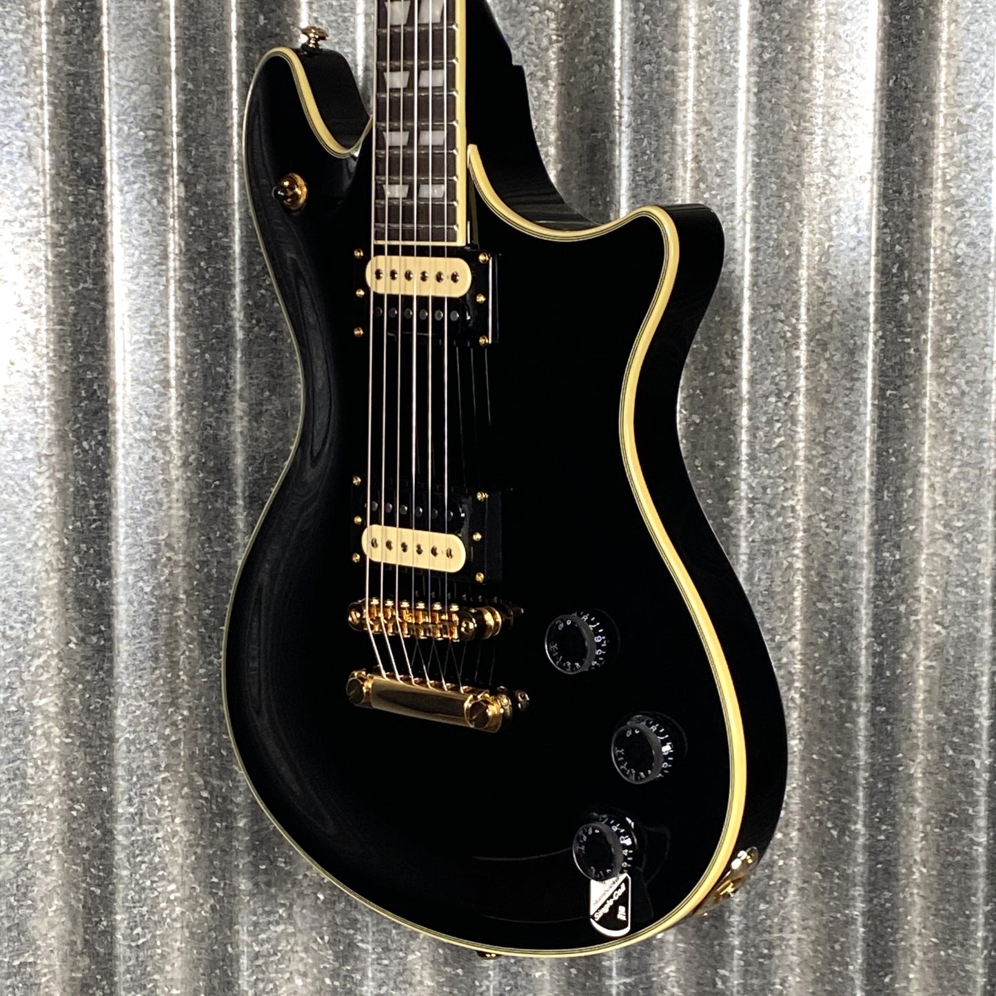 Schecter Tempest Custom Gloss Black Guitar Used