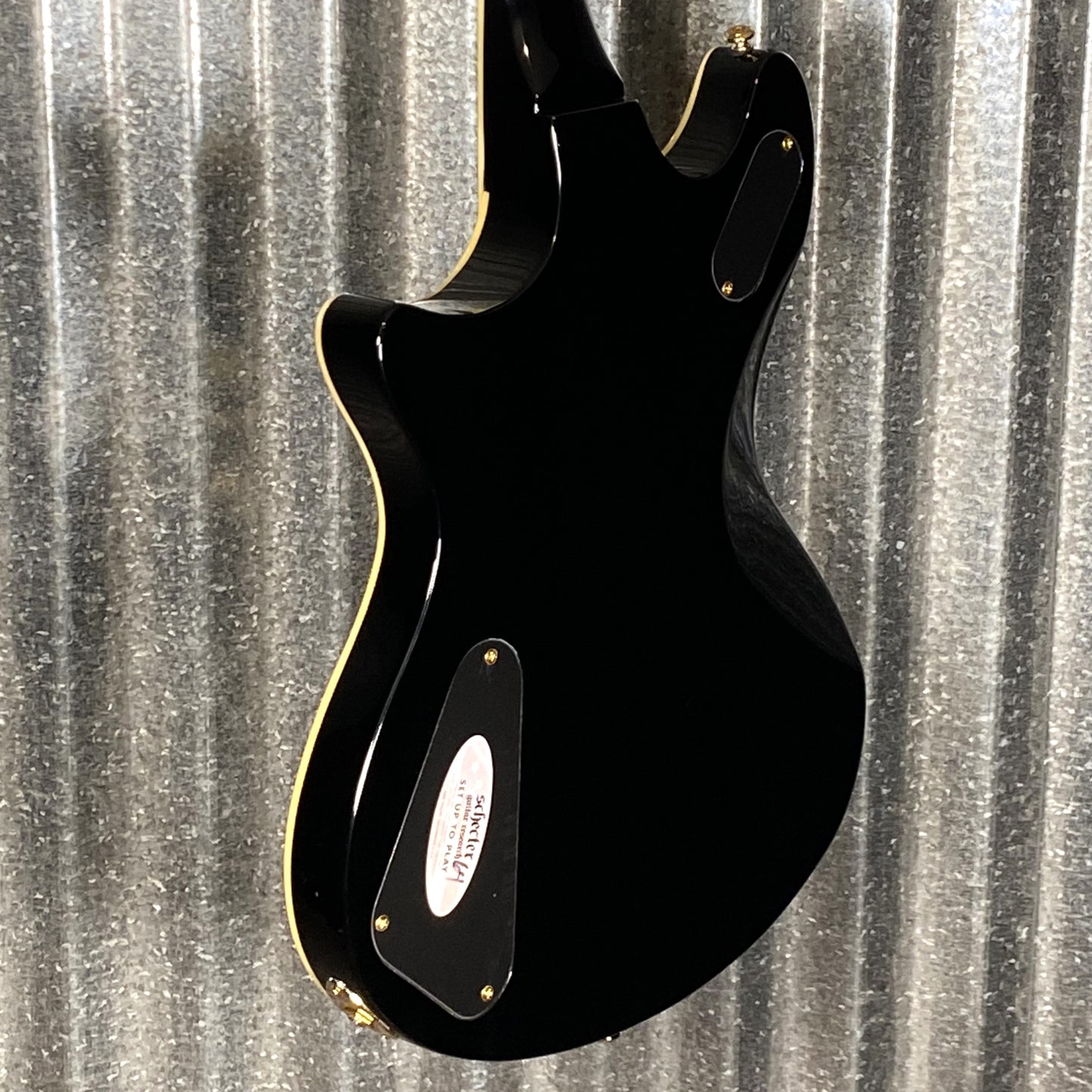 Schecter Tempest Custom Gloss Black Guitar Used