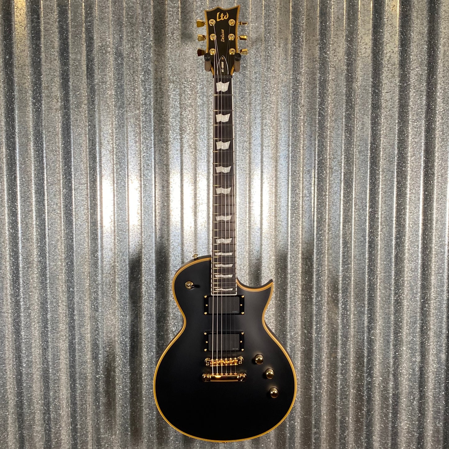 ESP LTD EC-1000 Vintage Black Satin EMG Guitar LEC1000VB #0274 Used