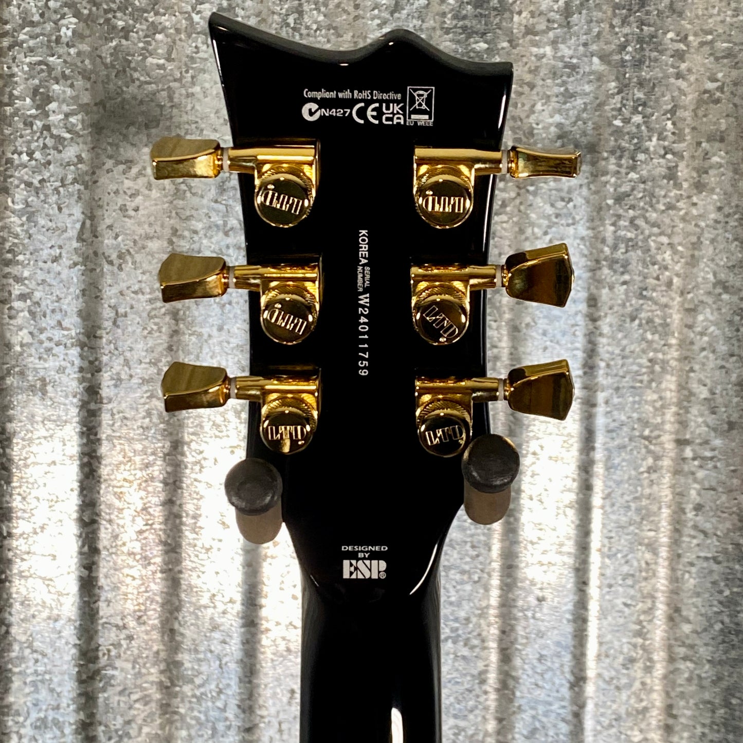 ESP LTD EC-1000 Gloss Black Fluence Pickups Guitar LEC1000BLKF #1759 Used