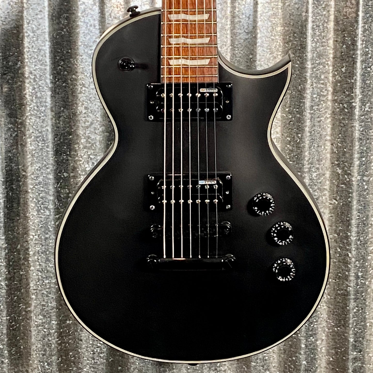 ESP LTD EC-257 Eclipse 7 String Black Satin Guitar LEC257BLKS #0495 Used