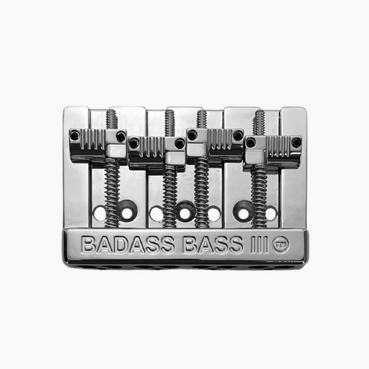 Leo Quan Badass III 4 String Bass Bridge Grooved Saddles Chrome BB-3343-010
