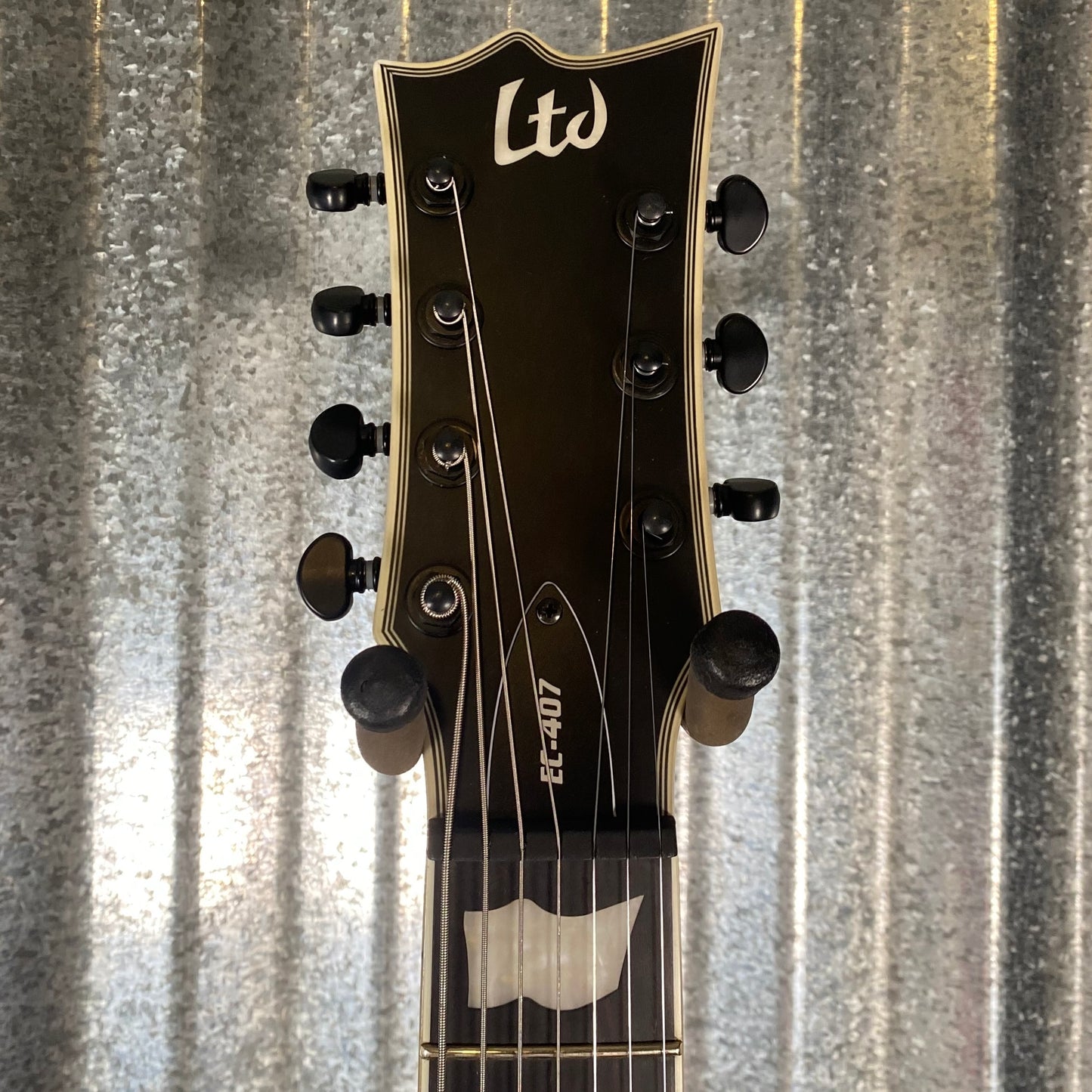 ESP LTD EC-407 Eclipse EMG 7 String Black Satin Guitar LEC407BLKS #0790 Used