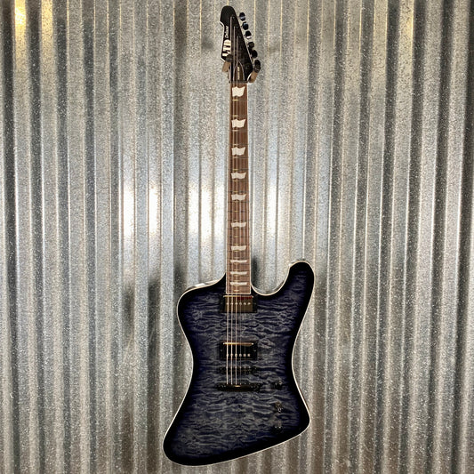 ESP LTD Phoenix-1000 Quilt See Thru Black Sunburst Guitar LPHX1000QMSTBLKSB #1470 Used