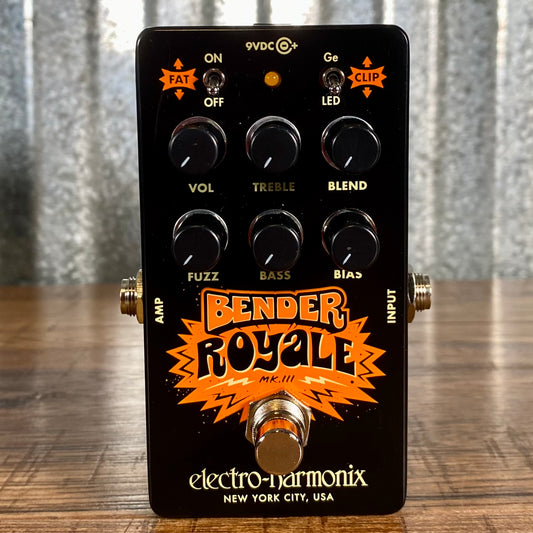 Electro-Harmonix EHX Bender Royale MKIII Fuzz Guitar Effect Pedal Black