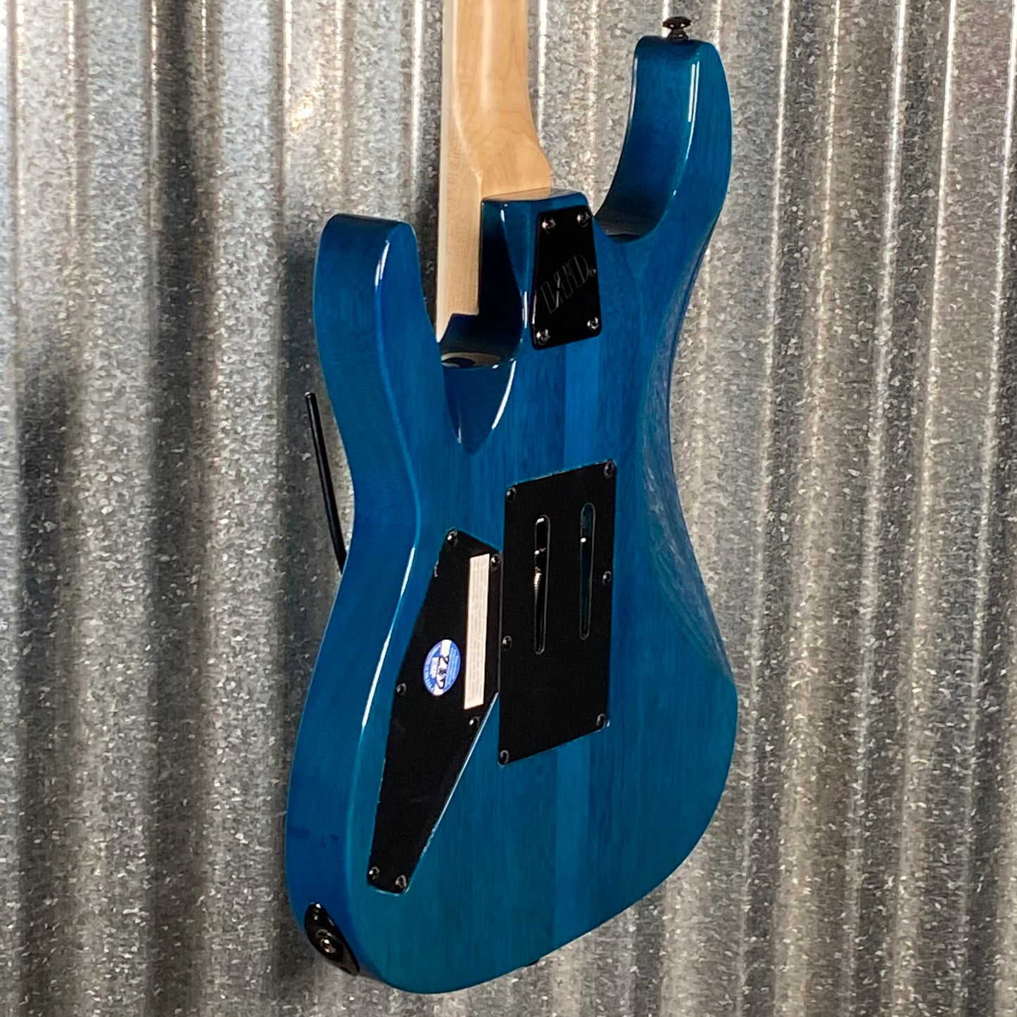 ESP LTD MH-203QM See Thru Blue Quilt Top Guitar MH203QMSTB #2634 Used
