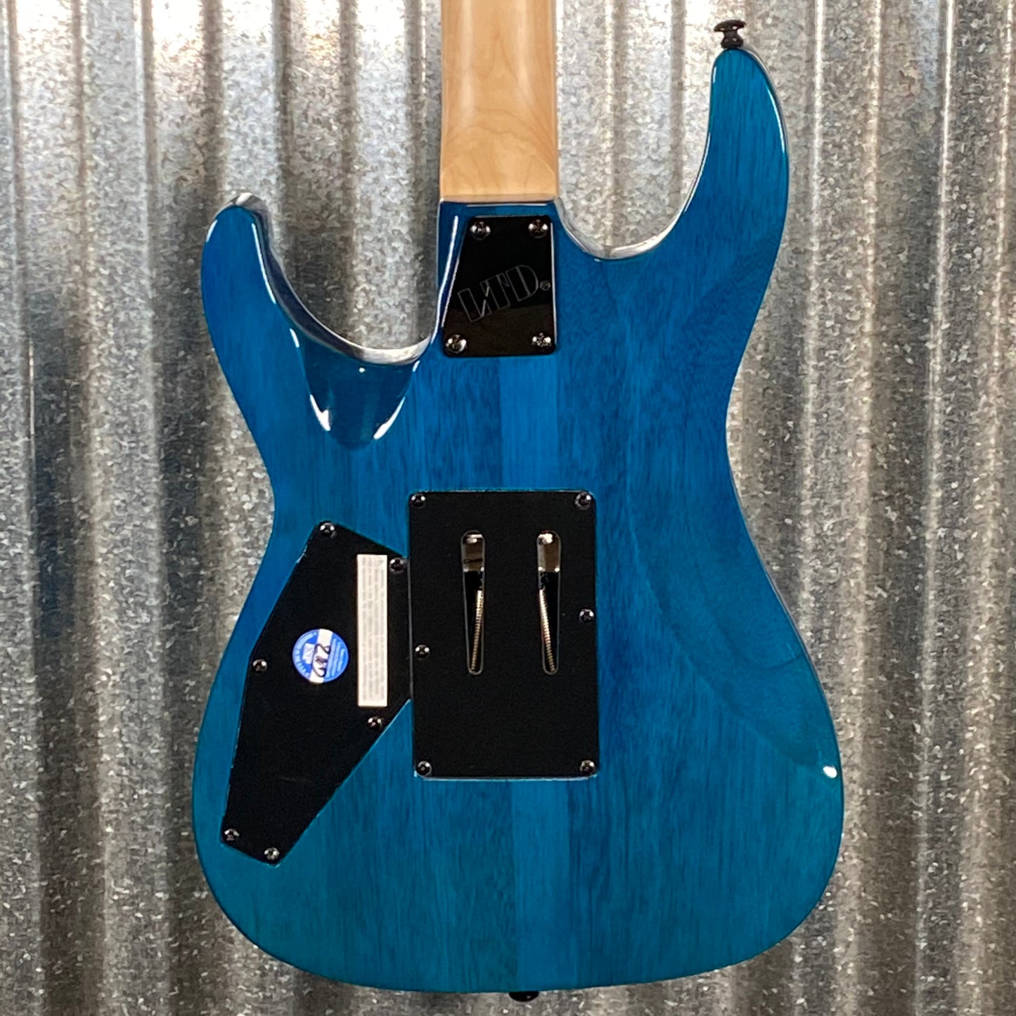 ESP LTD MH-203QM See Thru Blue Quilt Top Guitar MH203QMSTB #2634 Used
