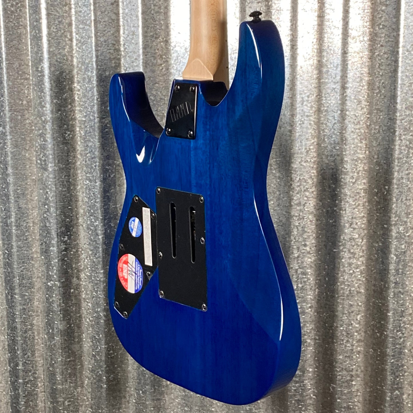 ESP LTD MH-203QM See Thru Blue Quilt Top Guitar MH203QMSTB #0337 Used