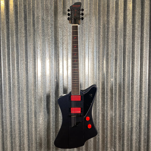 Westcreek Guitars Mirage T Bird Style Dual Humbucker Guitar Black #0113 Used