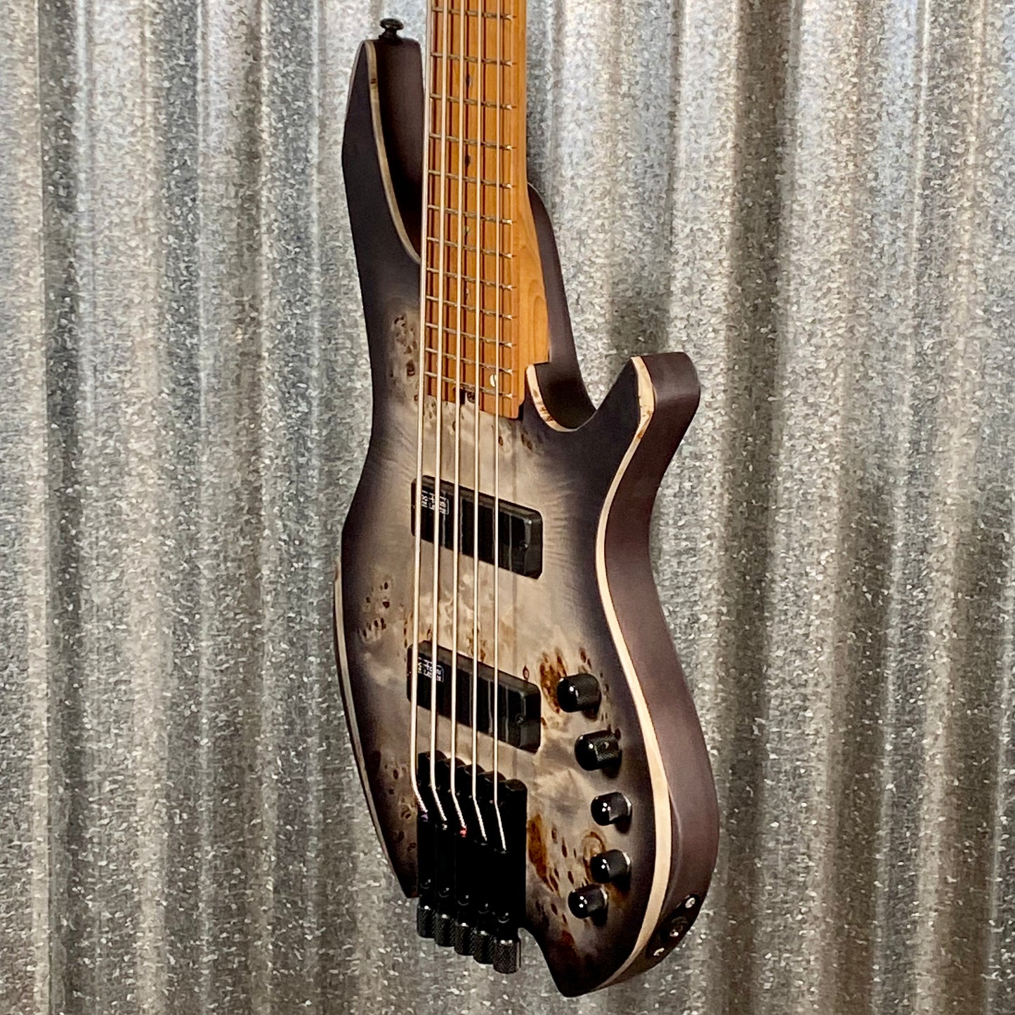 Cort Artisan Series Space Headless 5 String Bass Star Dust Black SPACE5SDB & Bag #4016