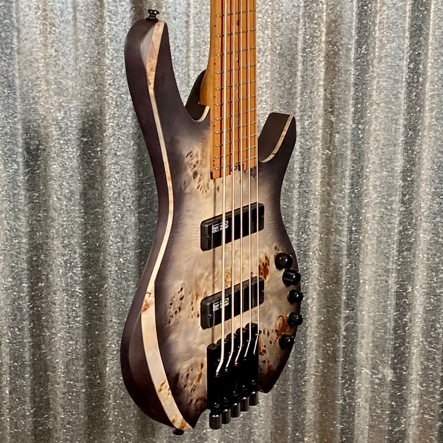 Cort Artisan Series Space Headless 5 String Bass Star Dust Black SPACE5SDB & Bag #4016