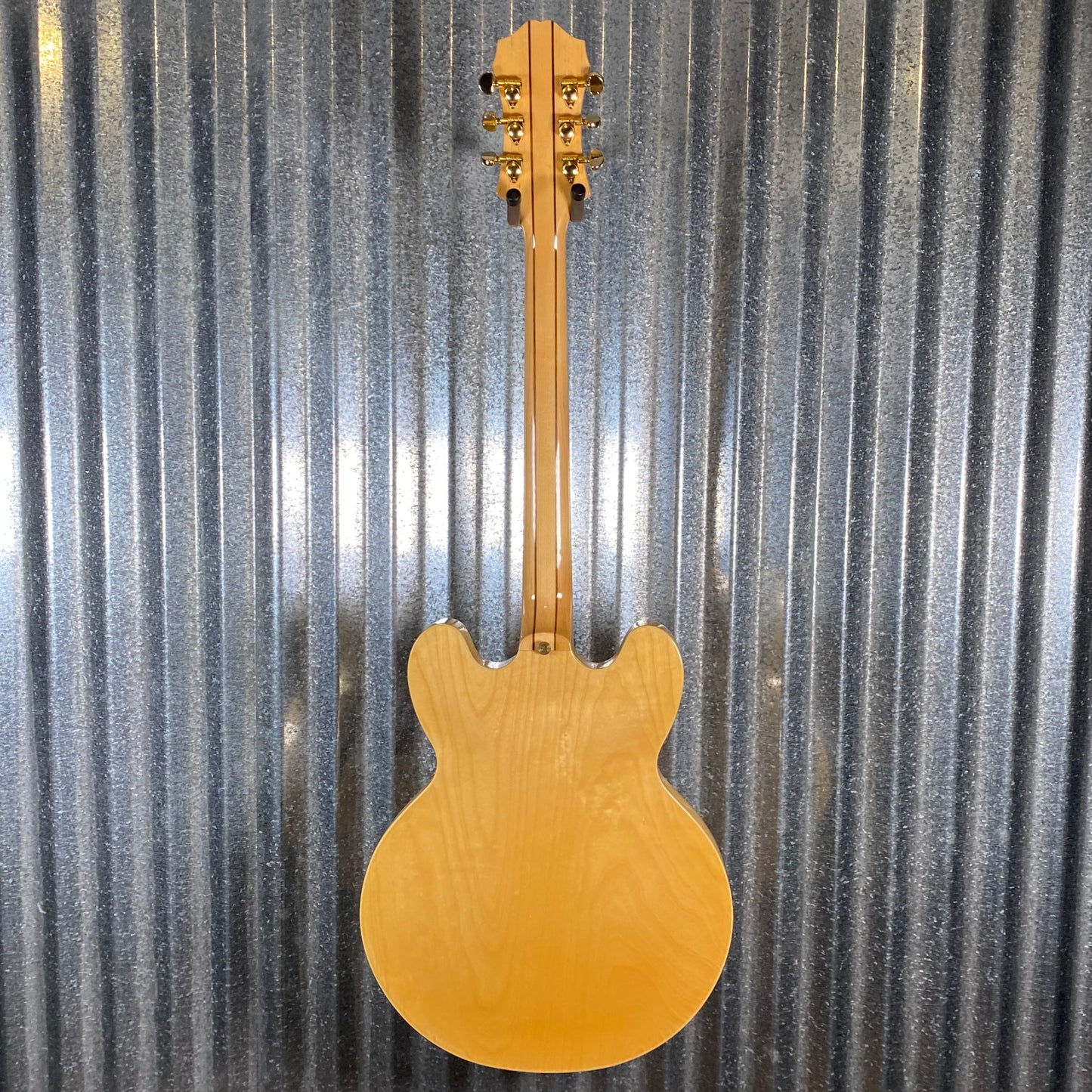 Epiphone Sheraton II Natural Semi Hollow Body Guitar & Case 2014 #0502 Used