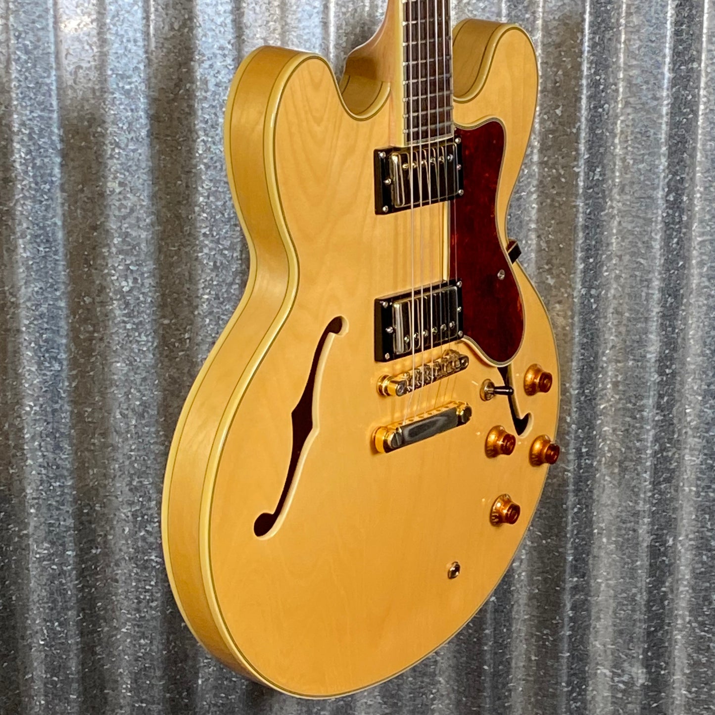 Epiphone Sheraton II Natural Semi Hollow Body Guitar & Case 2014 #0502 Used