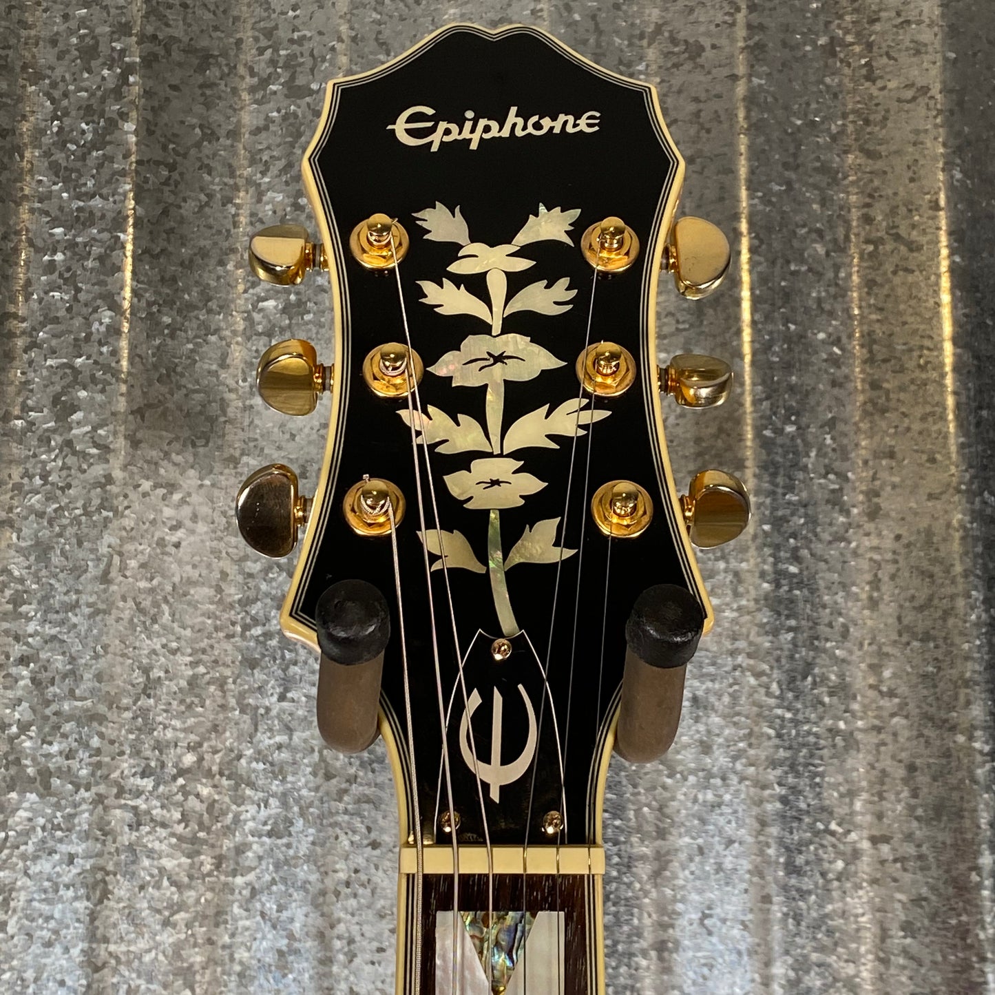 Epiphone Sheraton II Natural Semi Hollow Body Guitar & Case 2014 #0502 Used