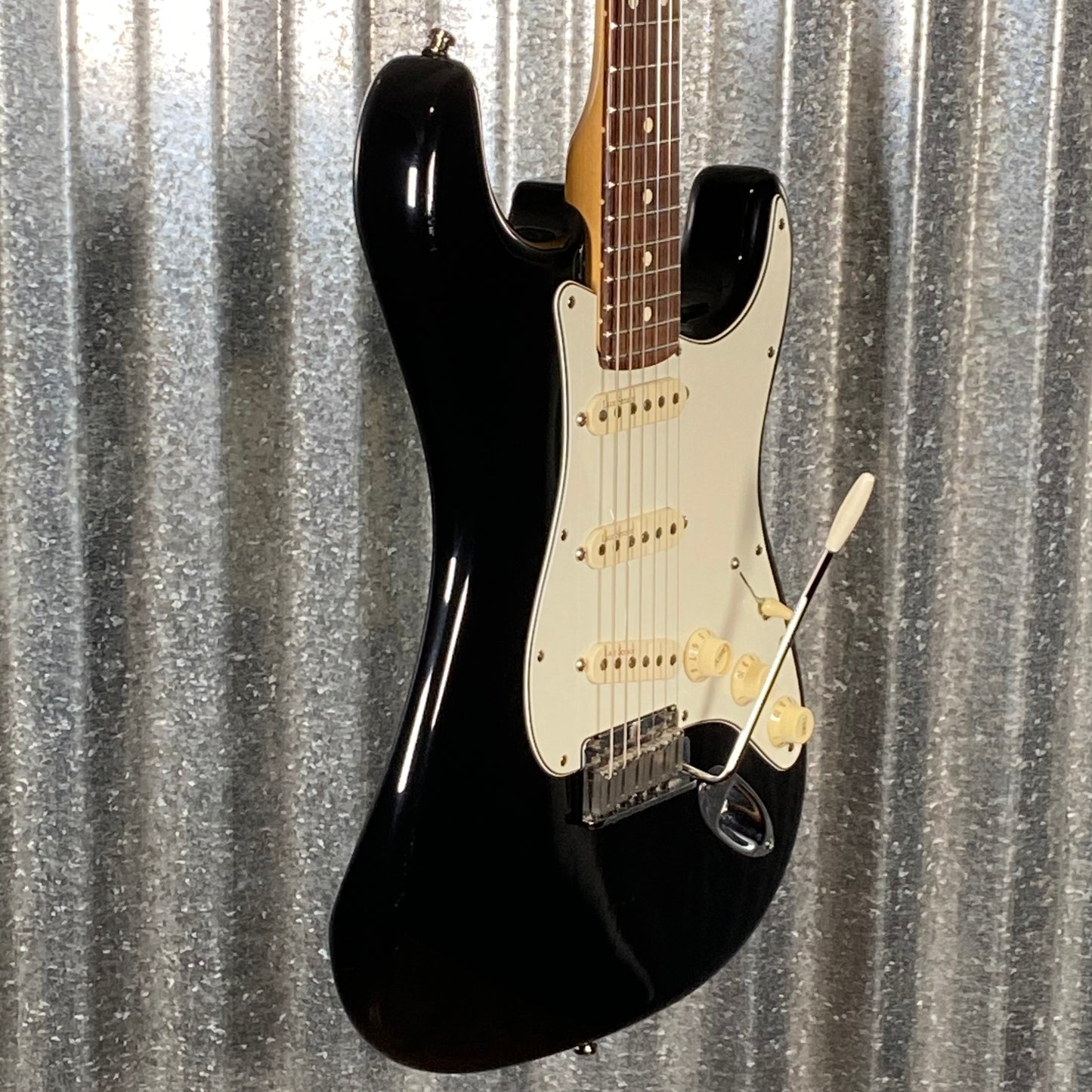 Fender American Standard Stratocaster Guitar Lace Sensor Pickups Black & Case 2003 #7568 Used