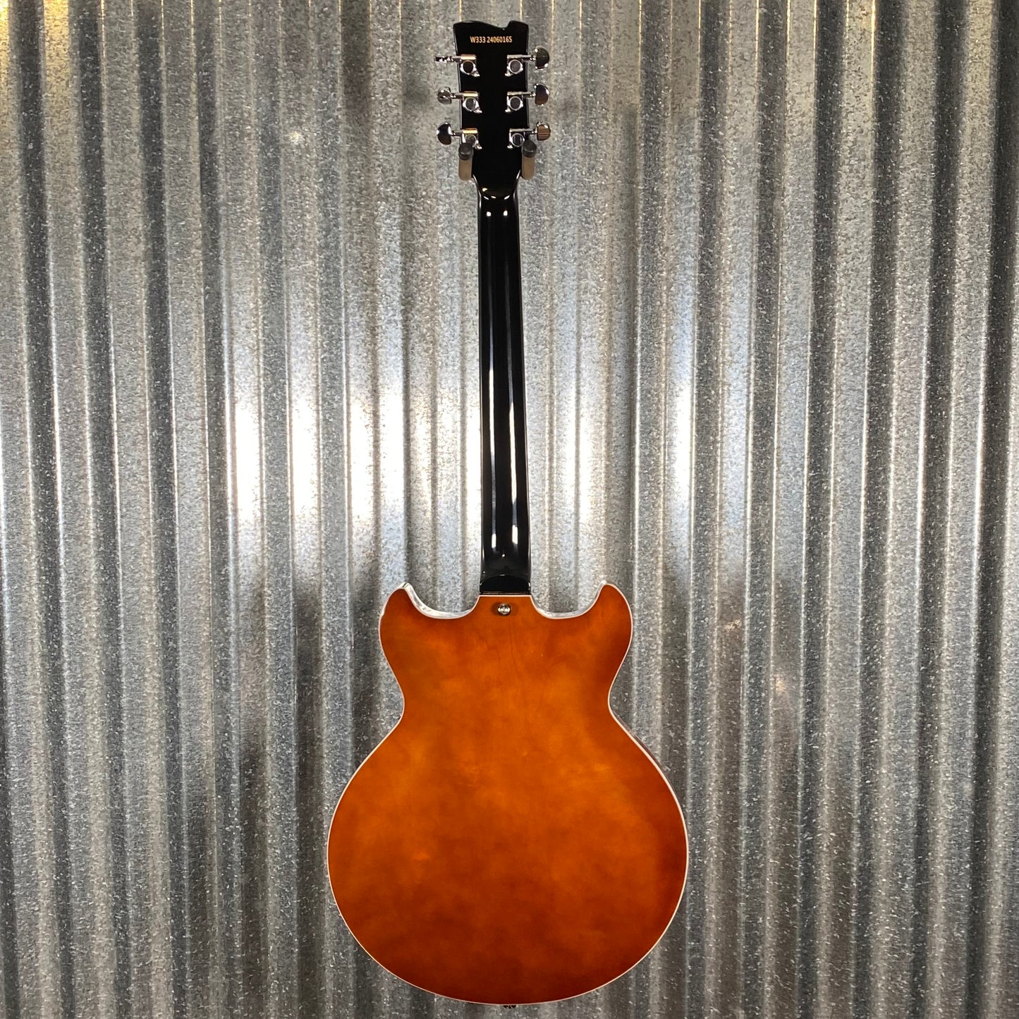 Westcreek Guitars 333 Semi Hollow Body Double Cutaway Amber Brown #0165 Used