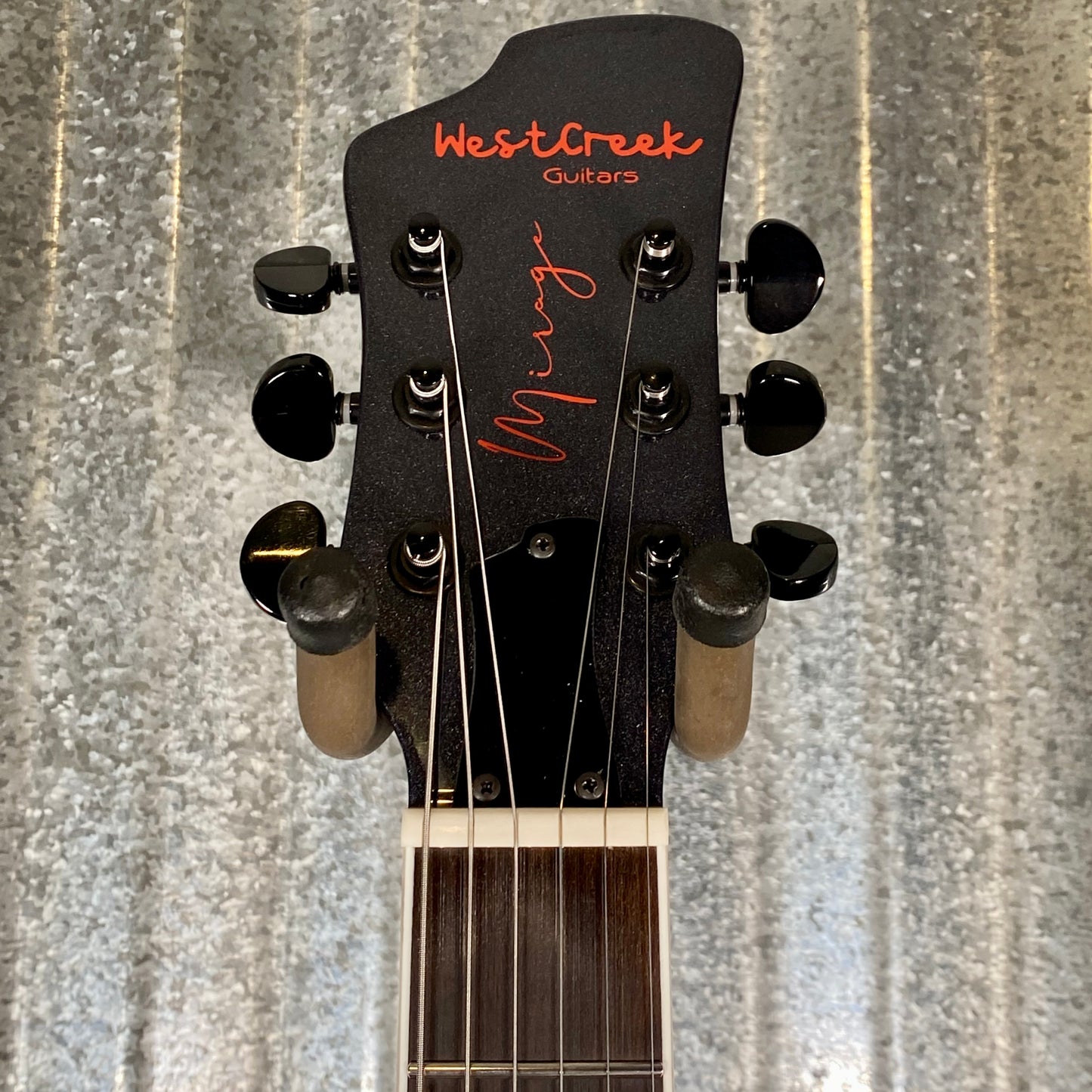 Westcreek Guitars Mirage T Bird Style Dual Humbucker Guitar Black #0132 Used