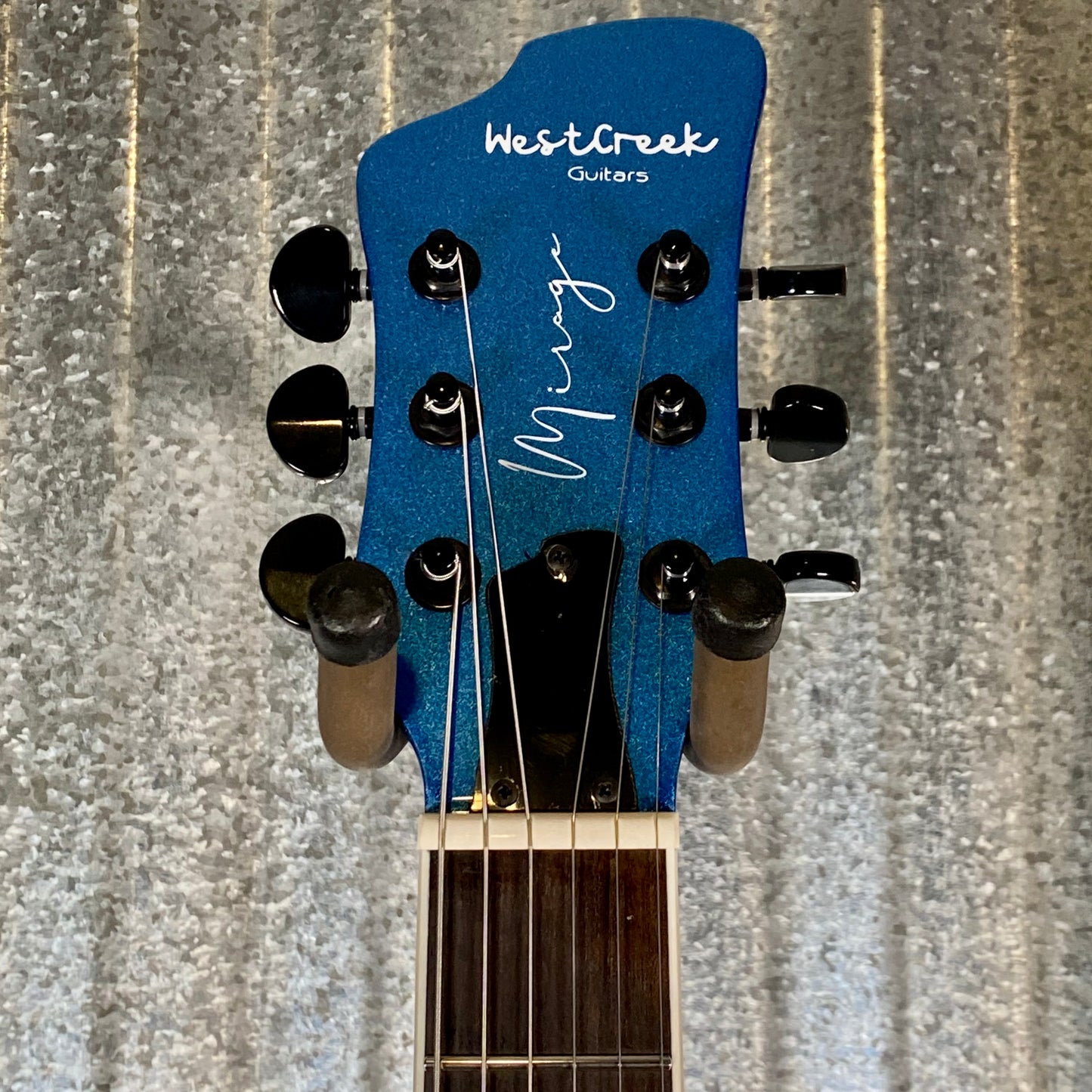 Westcreek Guitars Mirage T Bird Style Dual Humbucker Guitar Blue #0162 Used