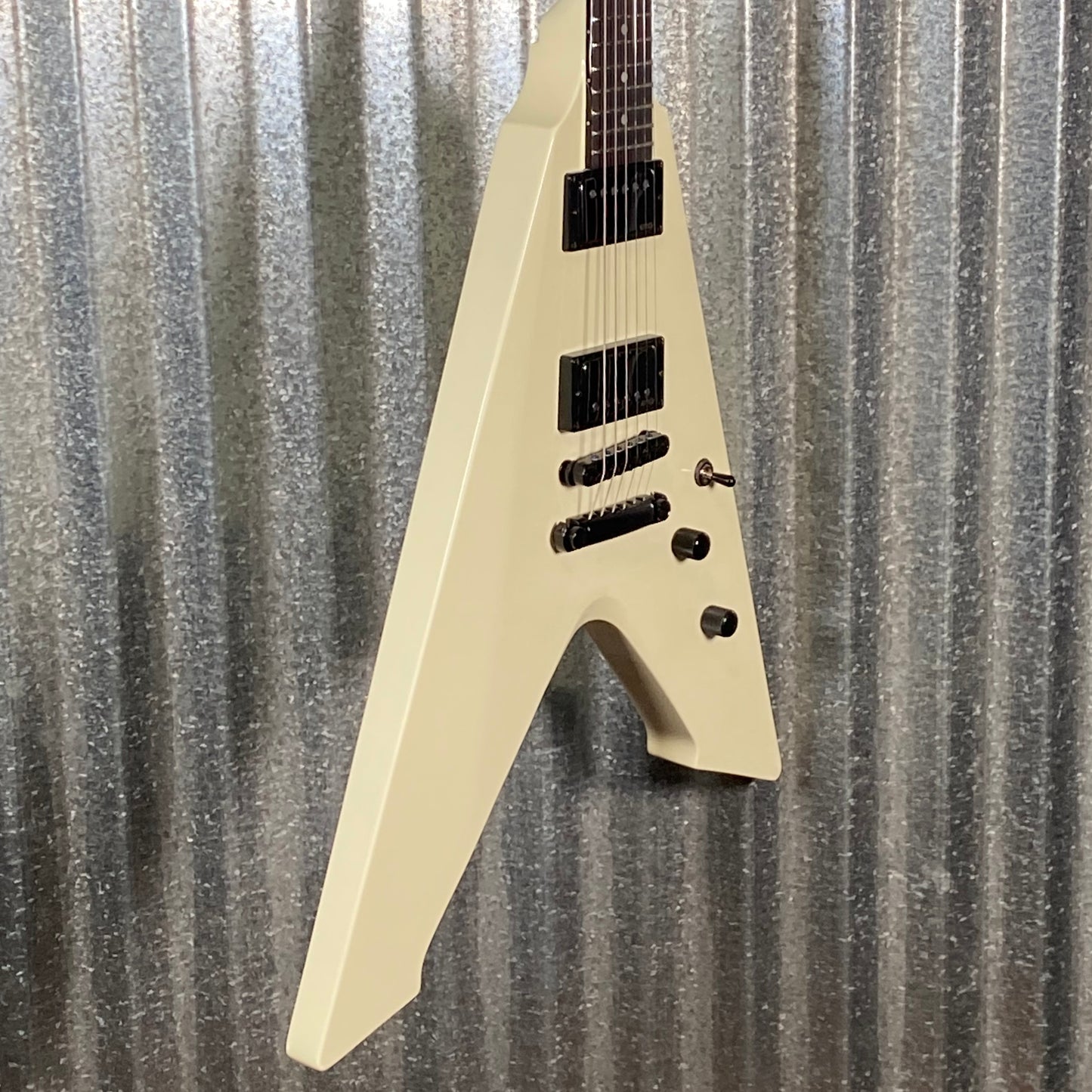 ESP LTD Vulture James Hetfield Olympic White EMG Guitar & Case #1498 Used