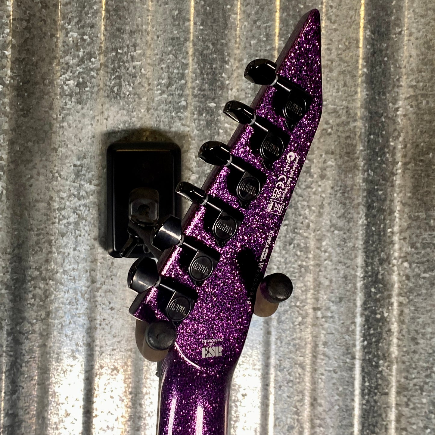 ESP LTD KH-602 Kirk Hammett Purple Sparkle EMG Guitar & Case KH602PSP #0942 Used