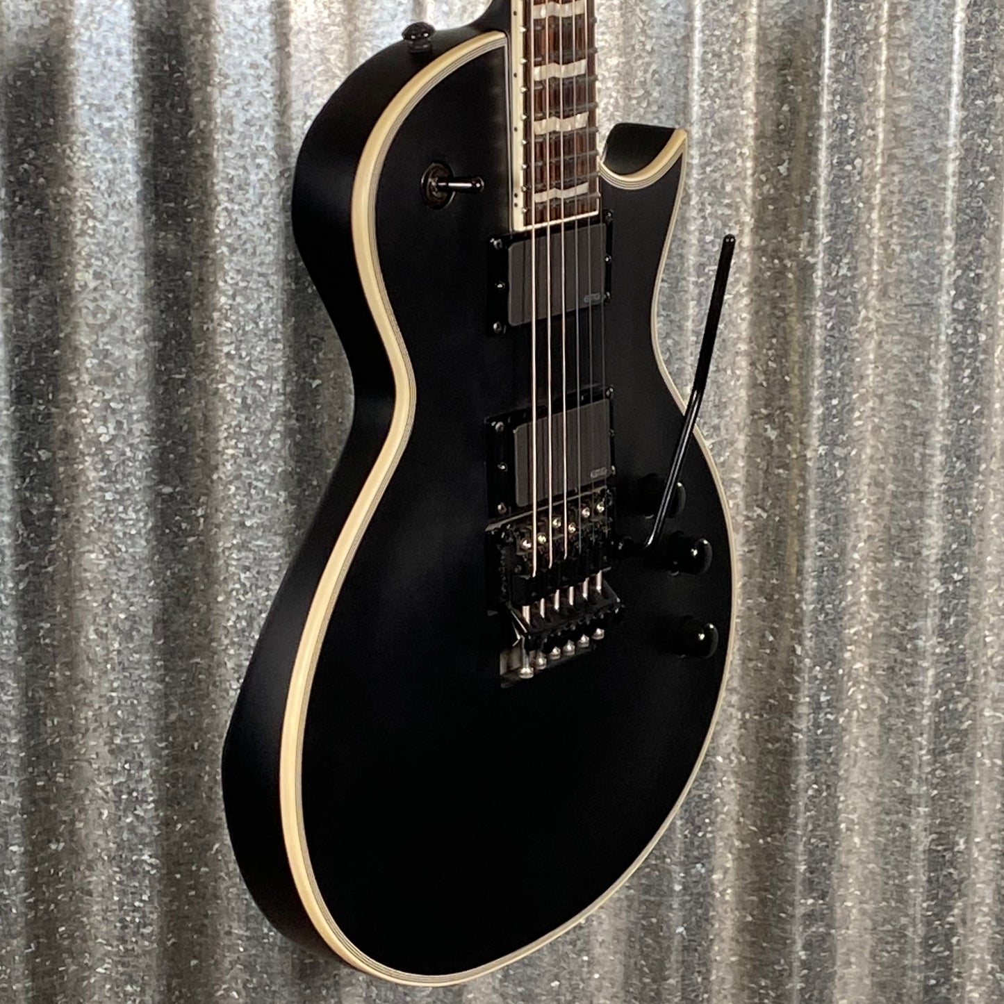 ESP LTD EC-1000FR Floyd Rose Black Satin Guitar LEC1000FRBLK #0323 Used