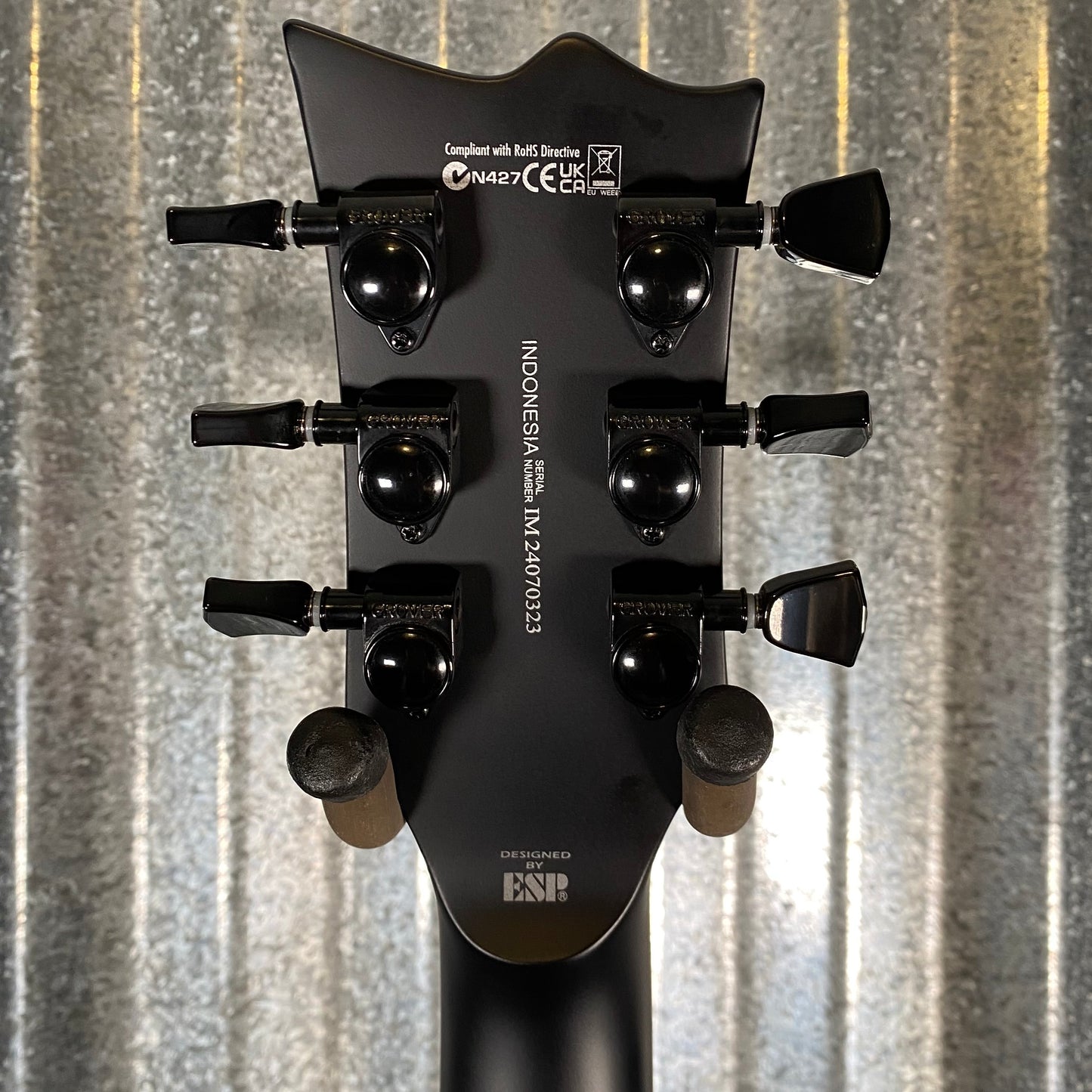 ESP LTD EC-1000FR Floyd Rose Black Satin Guitar LEC1000FRBLK #0323 Used