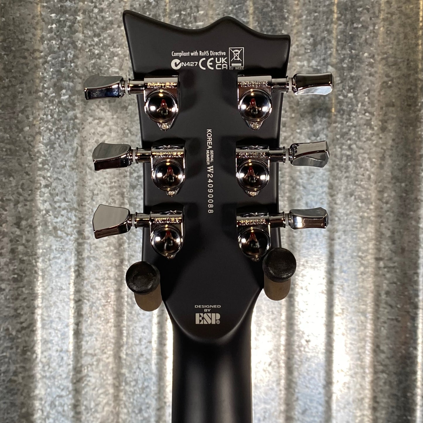 ESP LTD EC-1000 Evertune Bold Binding Black Satin Guitar LEC1000ETBBBLKS #0088 Used