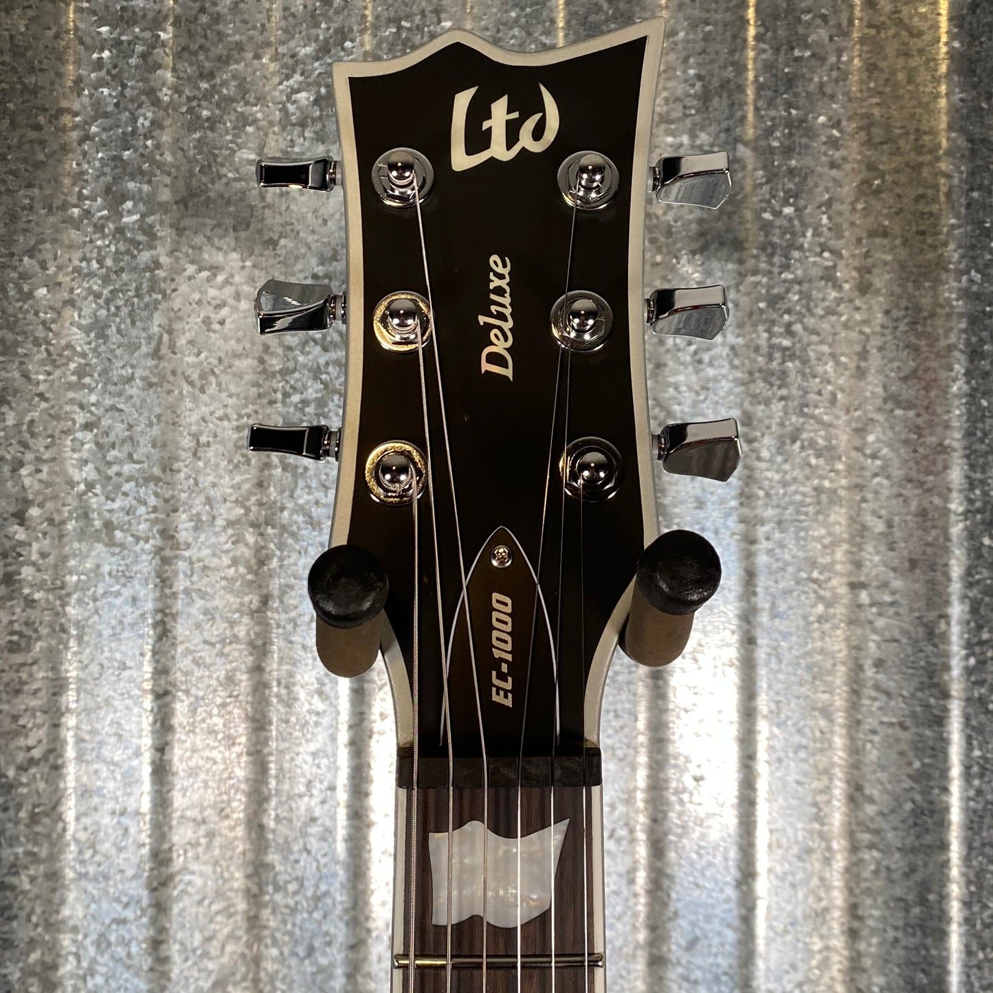 ESP LTD EC-1000 Evertune Bold Binding Black Satin Guitar LEC1000ETBBBLKS #0088 Used