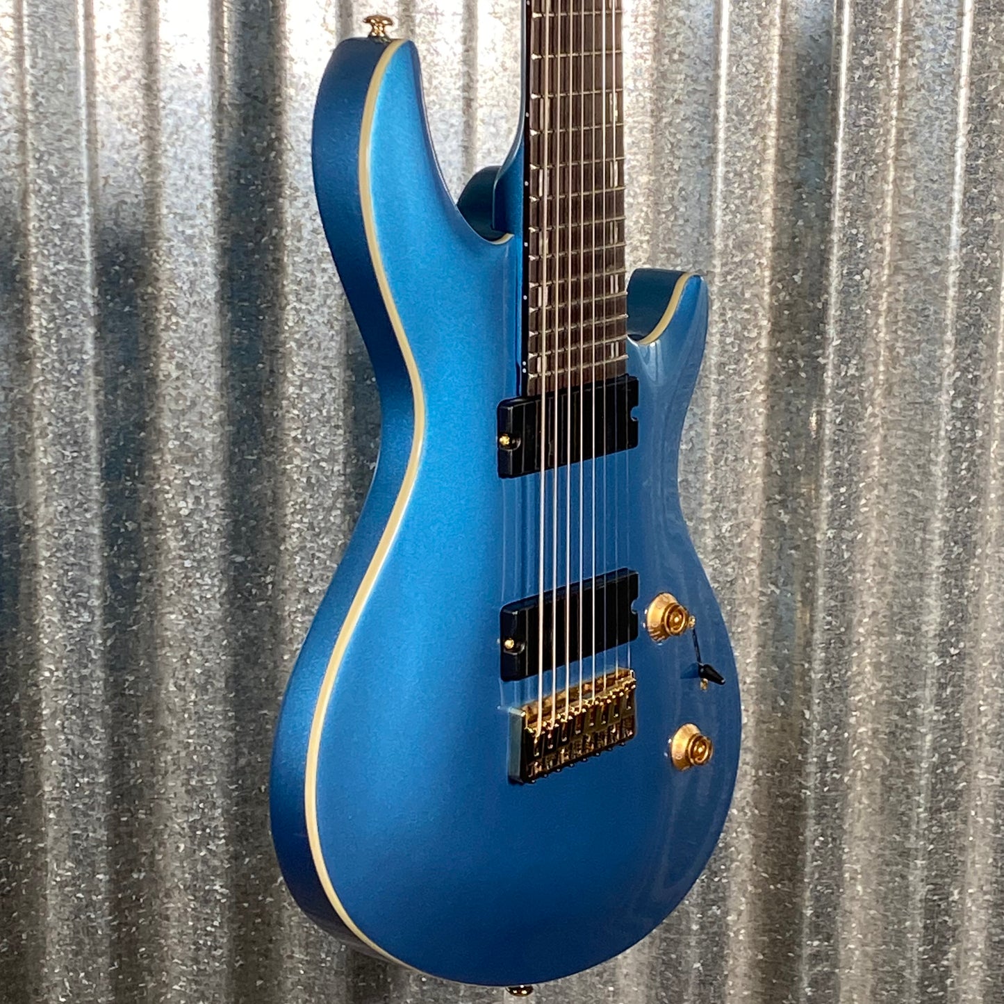 ESP LTD JR-208 Javier Reyes 8 String Pelham Blue Baritone Guitar #0842 Used